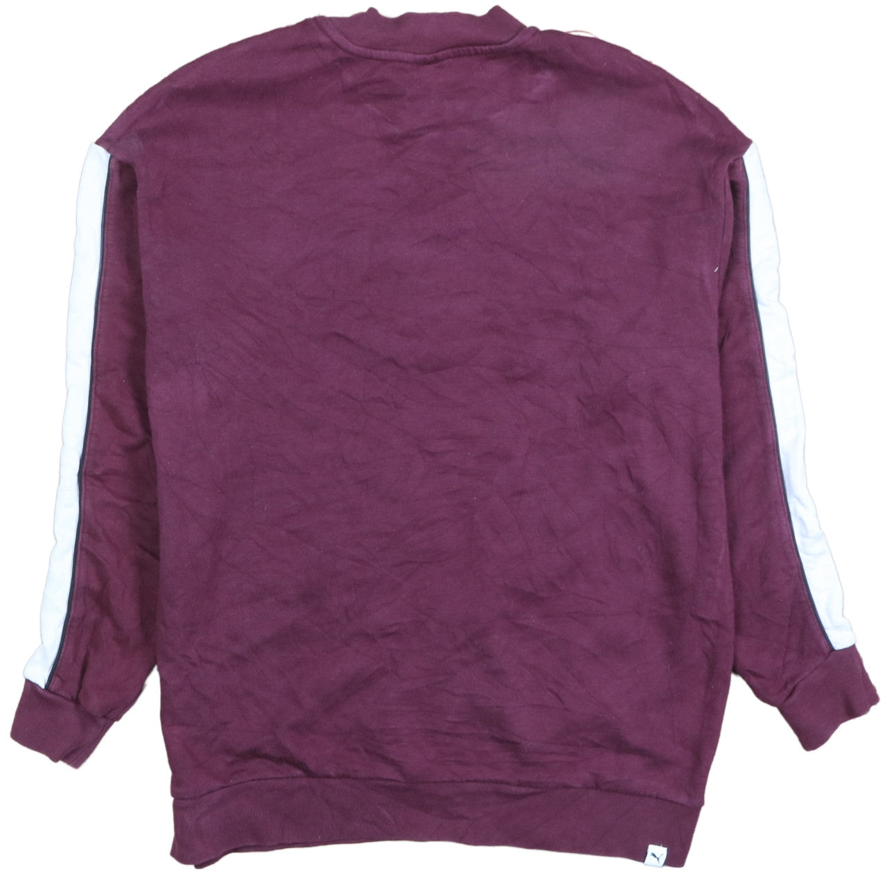 Puma Womens Burgundy Crew Neck Pullover Sweatshirt Size 10