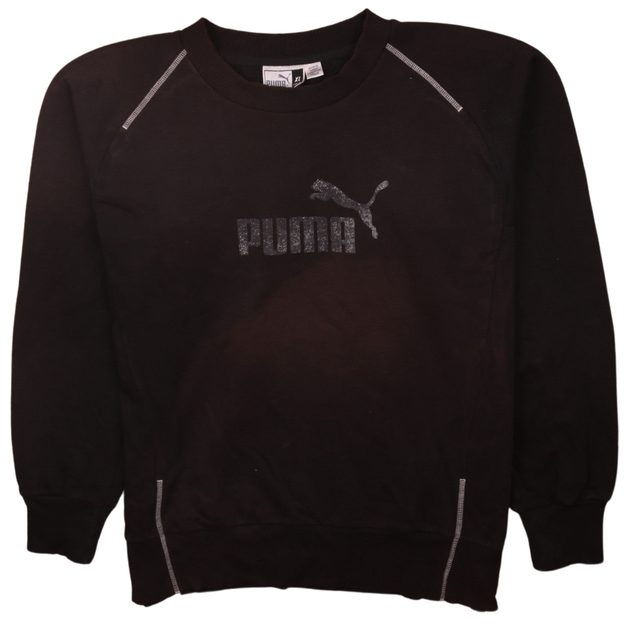 Puma Men's Black XL Crew Neck Pullover Sweatshirt