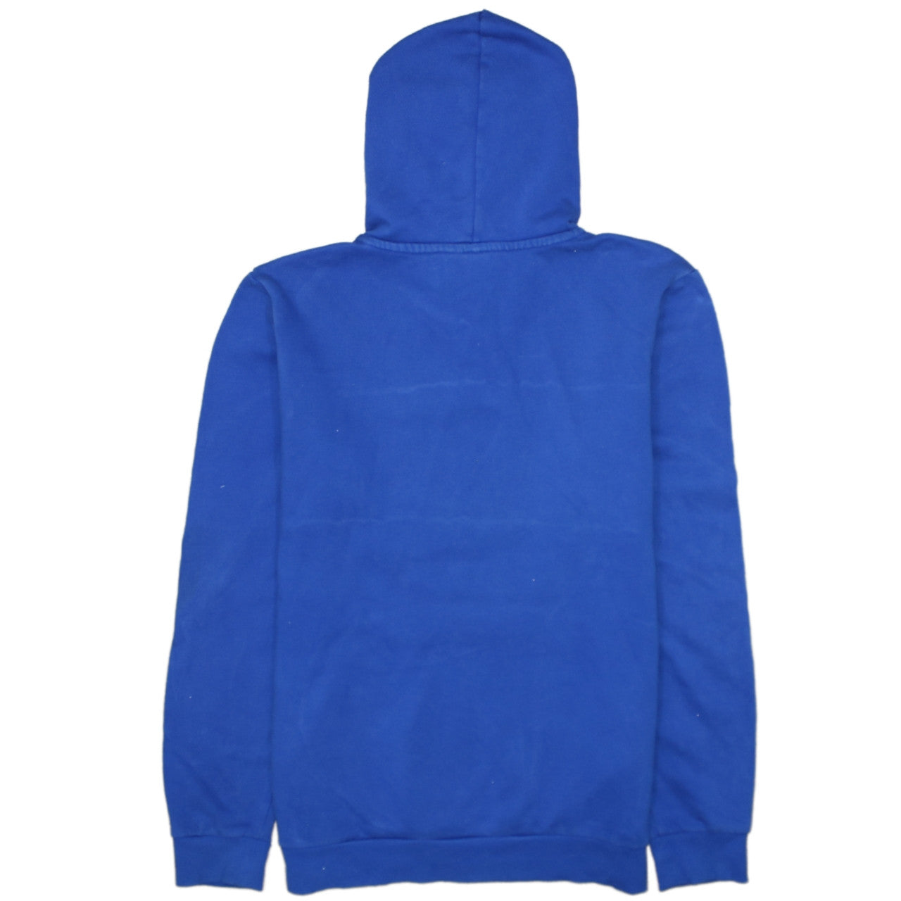 Adidas Boys Blue Pullover Hoodie 15-16 Years Colourblock Logo Sweatshirt
