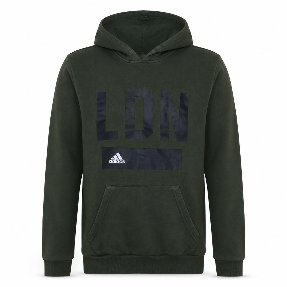 Adidas Men's Green LDN Pullover Hoodie M Regular Fit