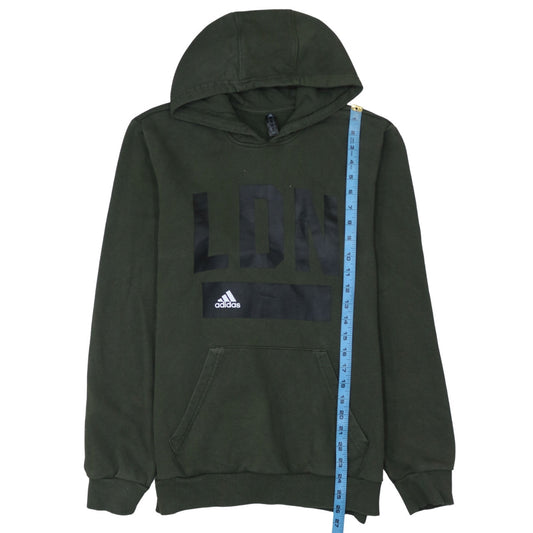 Adidas Men's Green LDN Pullover Hoodie M Regular Fit