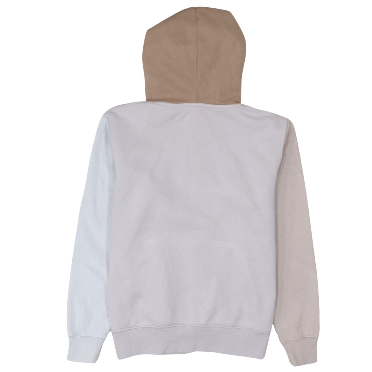Nike Women’s Beige Colourblock Pullover Hoodie Size S Loose Fit