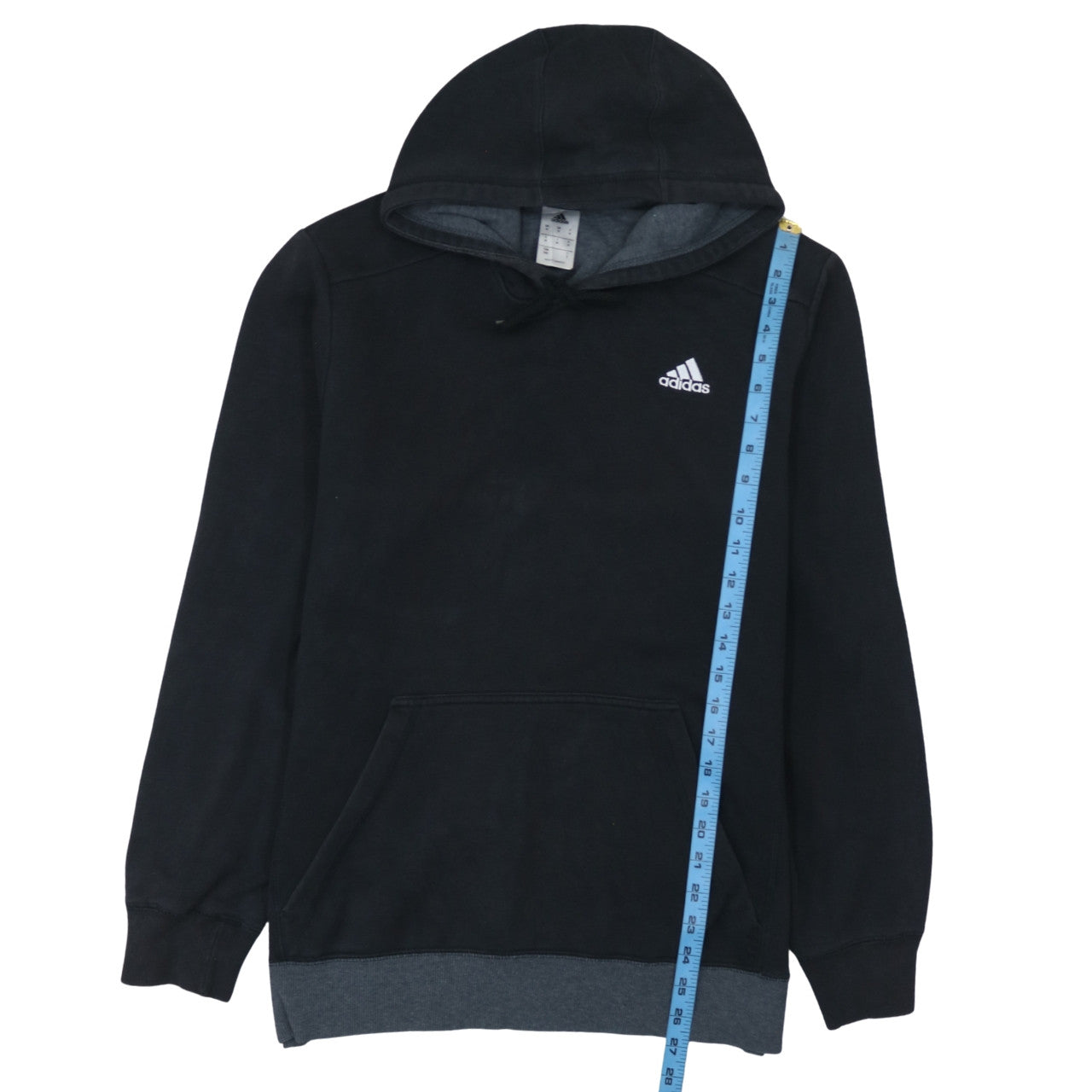 Adidas Men's Black Pullover Hoodie Size M Sports Fleece Sweatshirt