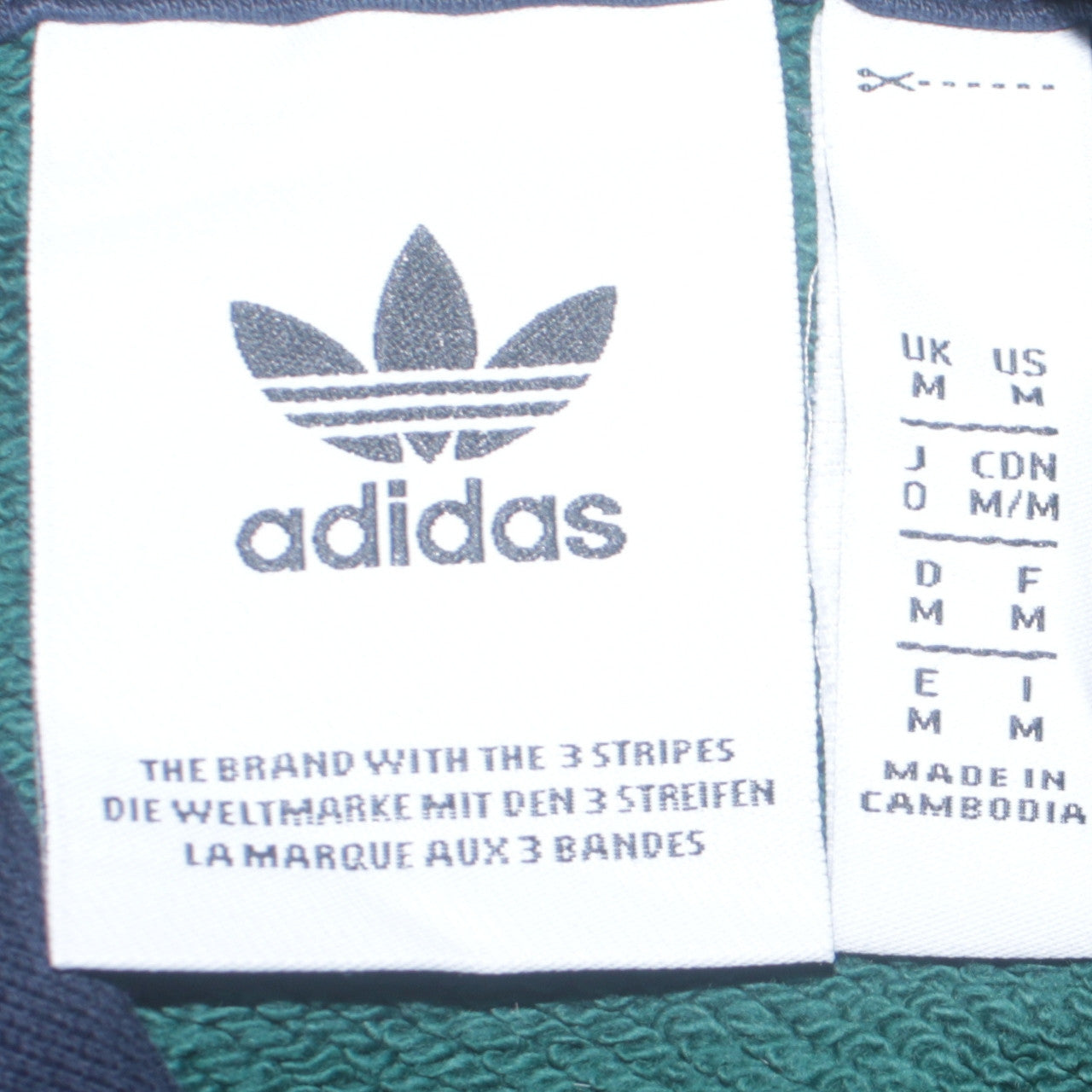 Adidas Men's Green Blue Pullover Hoodie M Logo Sportswear