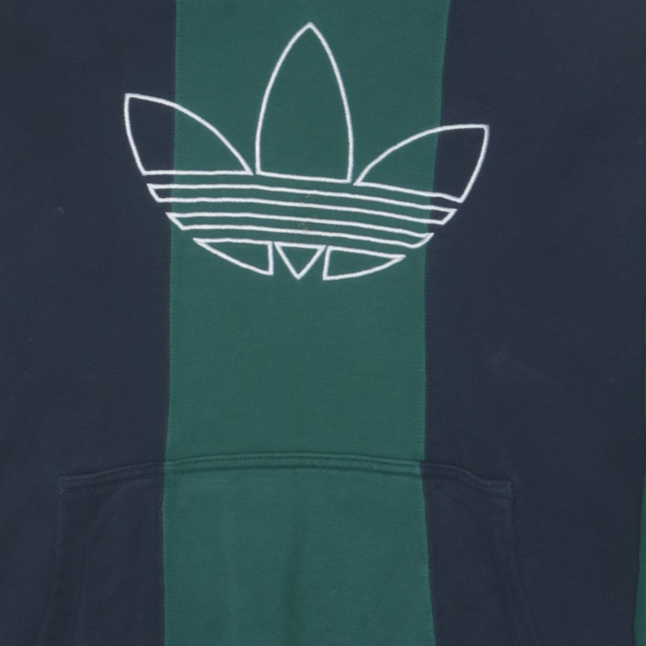 Adidas Men's Green Blue Pullover Hoodie M Logo Sportswear