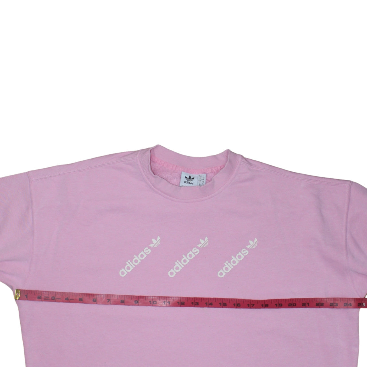 Adidas Womens Pink Crew Neck Pullover Sweatshirt Size 18 L