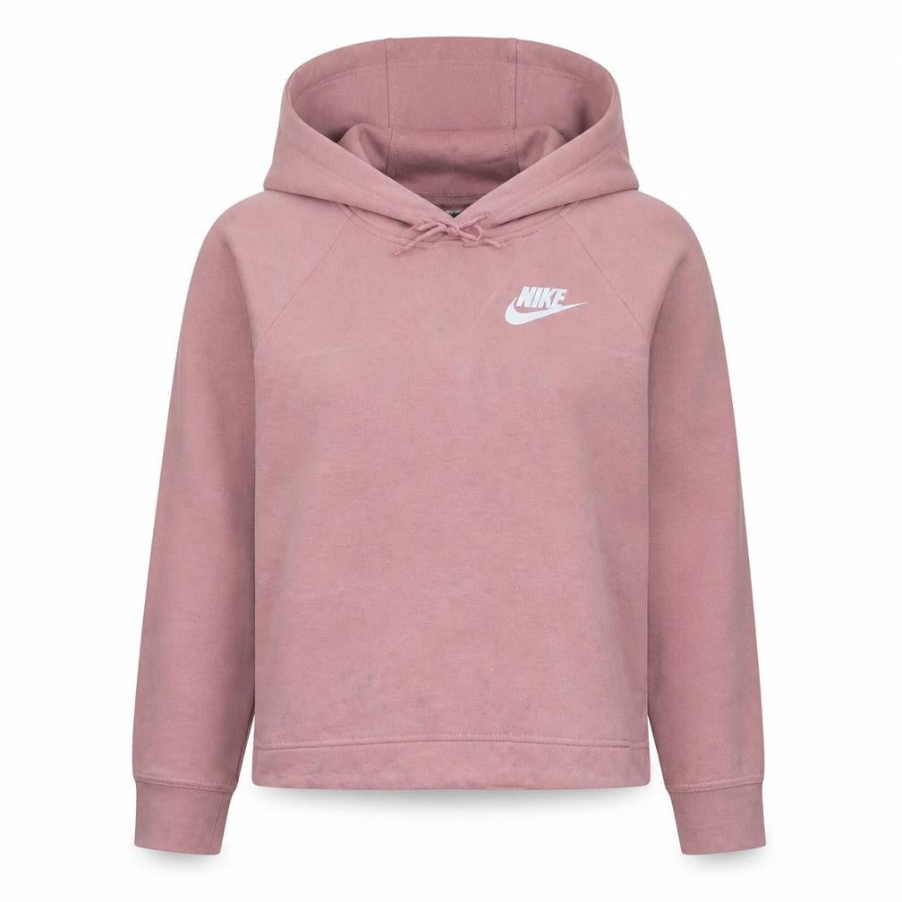 Nike Womens Pink Pullover Hoodie Medium Cotton Blend Sweatshirt