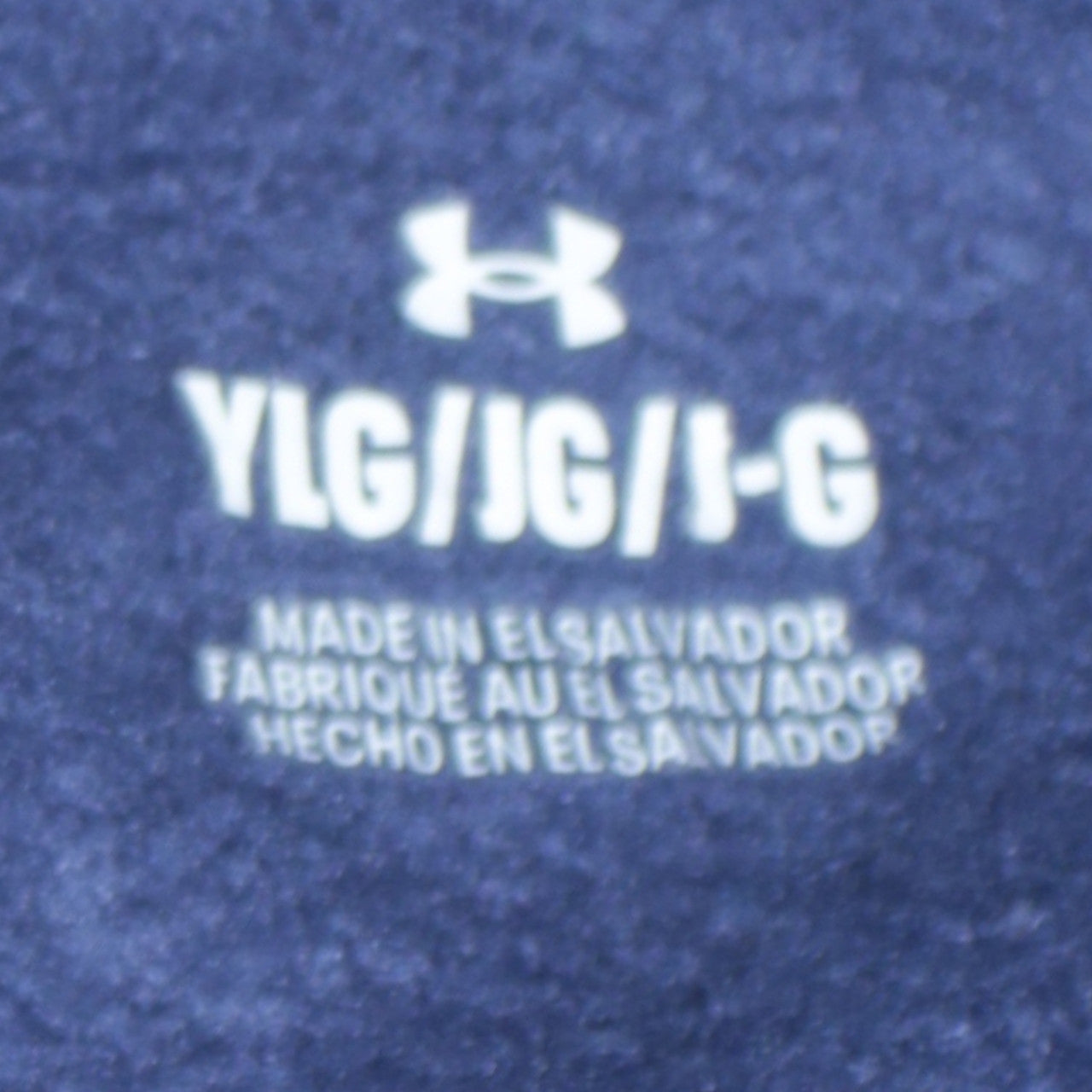 Under Armour Boys Blue Pullover Hoodie Fleece Logo 158cm