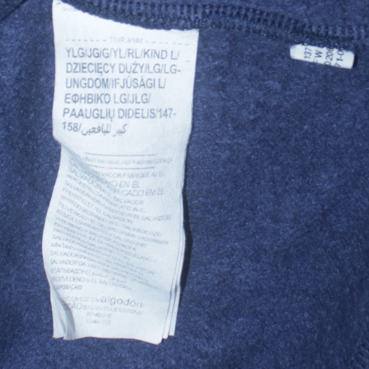 Under Armour Boys Blue Pullover Hoodie Fleece Logo 158cm