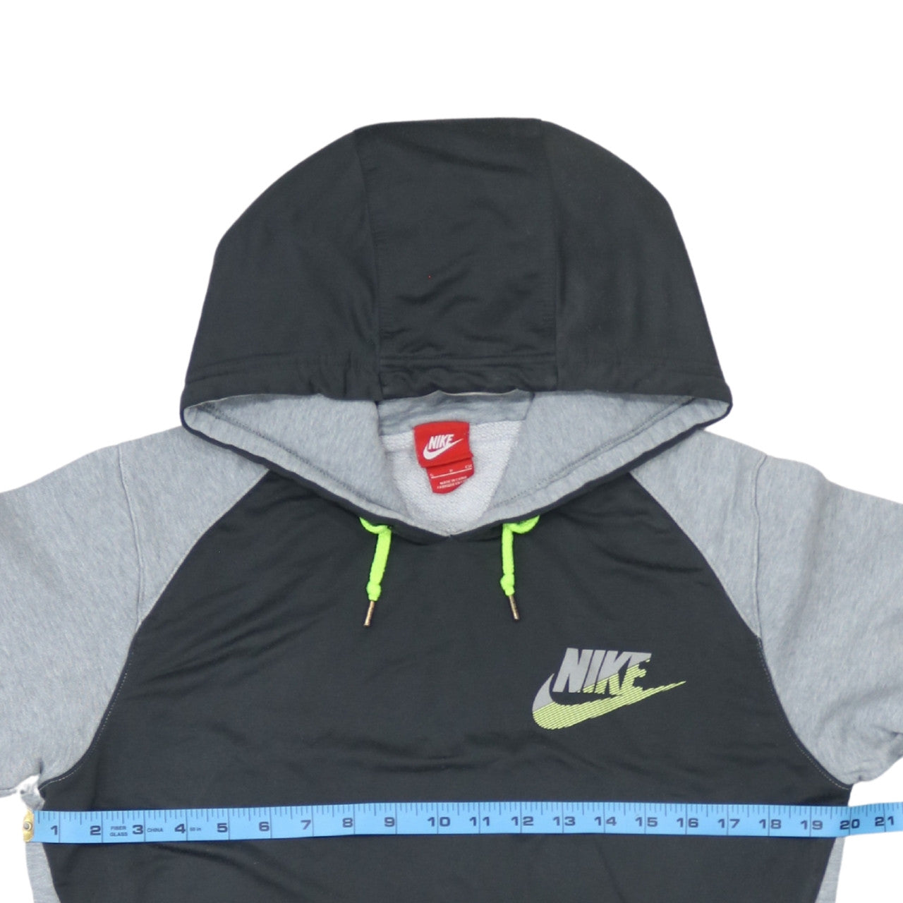 Nike Men's Grey Pullover Hoodie Small Sports Fleece Zip Pockets