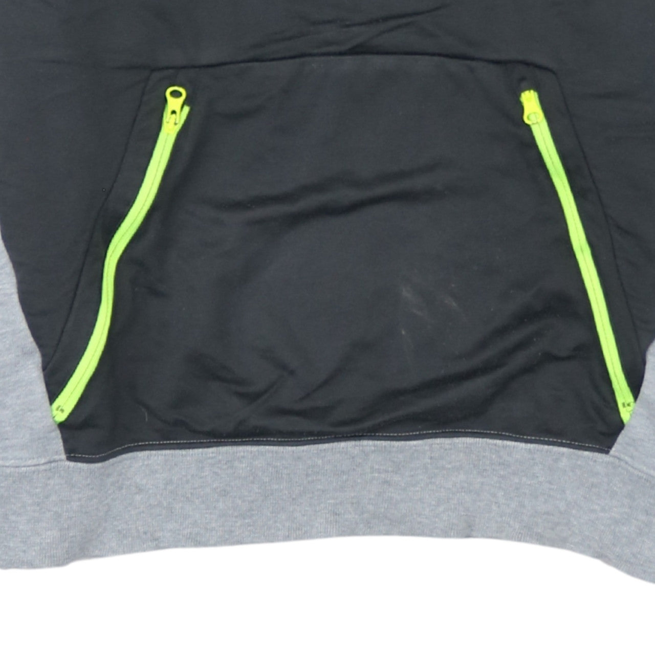 Nike Men's Grey Pullover Hoodie Small Sports Fleece Zip Pockets