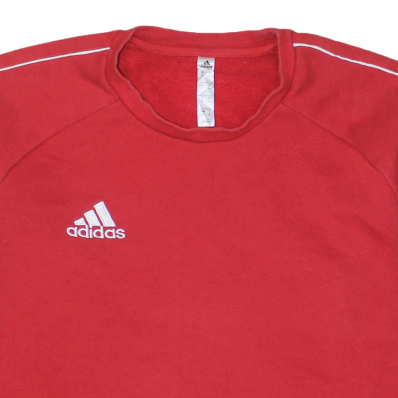 Adidas Men's Red Crew Neck Pullover Sweatshirt Size S