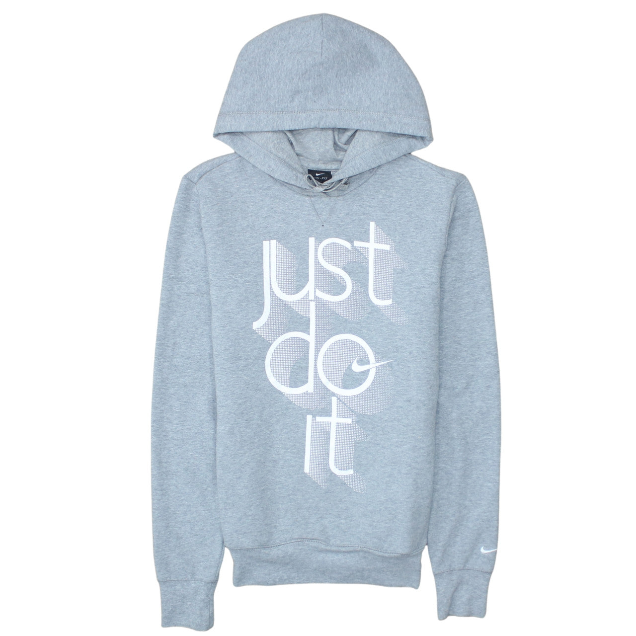 Nike Men's Grey Just Do It Dri-Fit Pullover Hoodie Size S