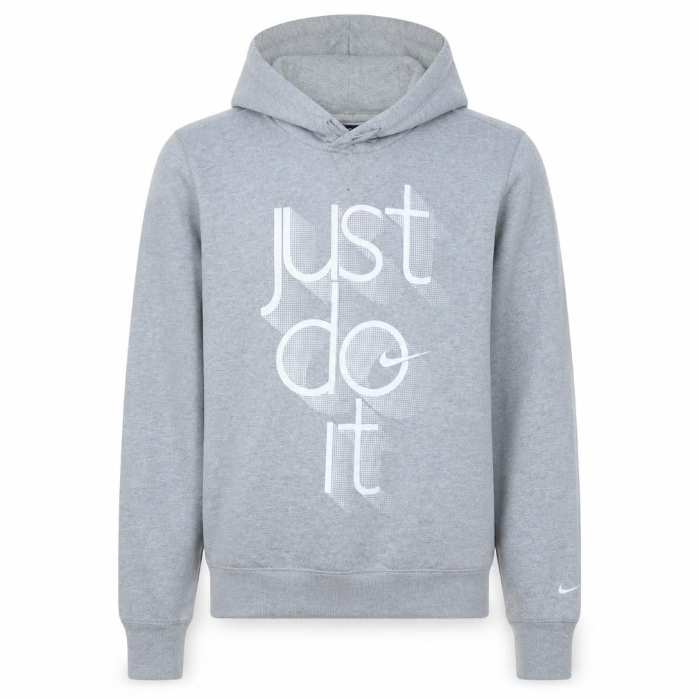 Nike Men's Grey Just Do It Dri-Fit Pullover Hoodie Size S
