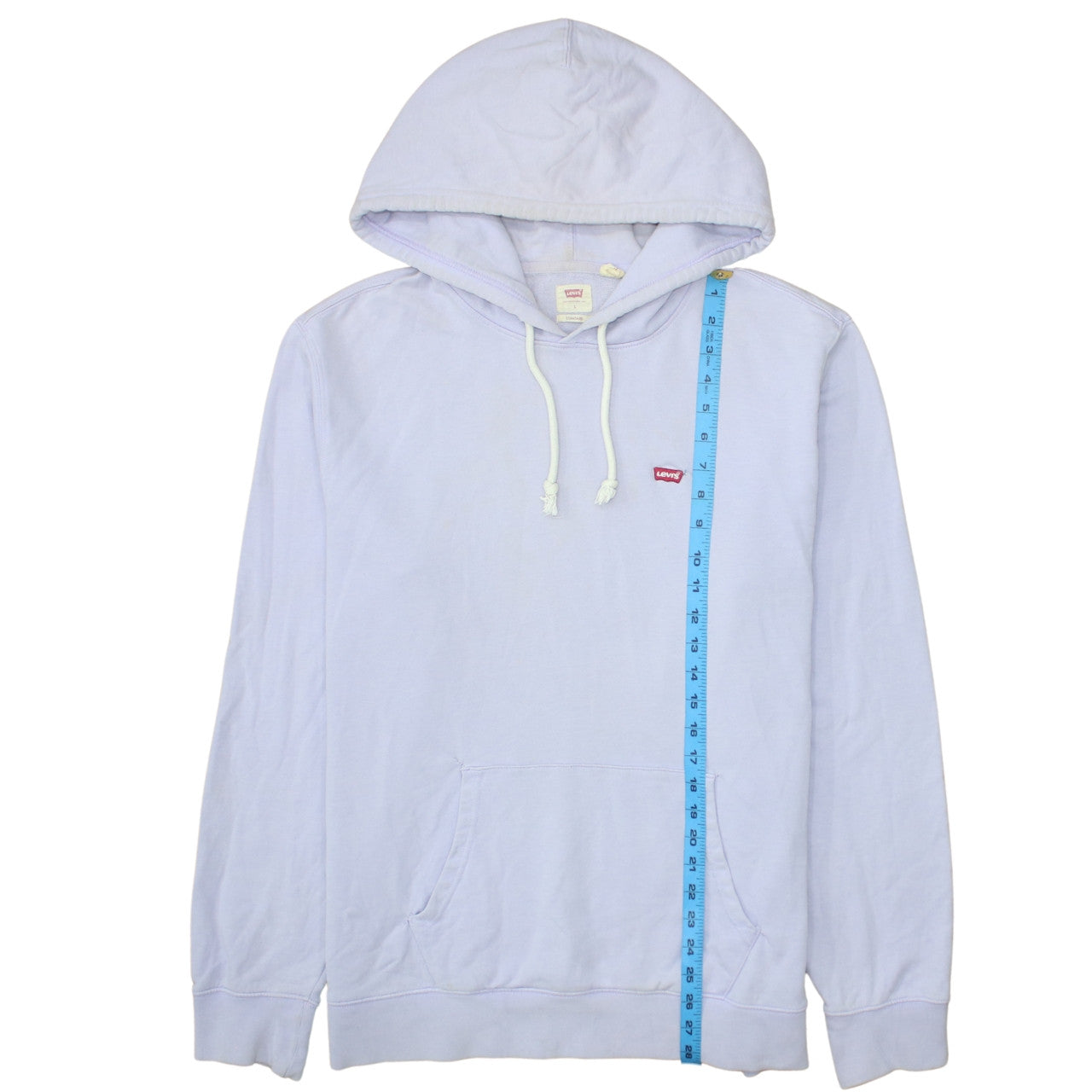 Levi's Women Lavender Pullover Hoodie L Cotton Casual Sweatshirt