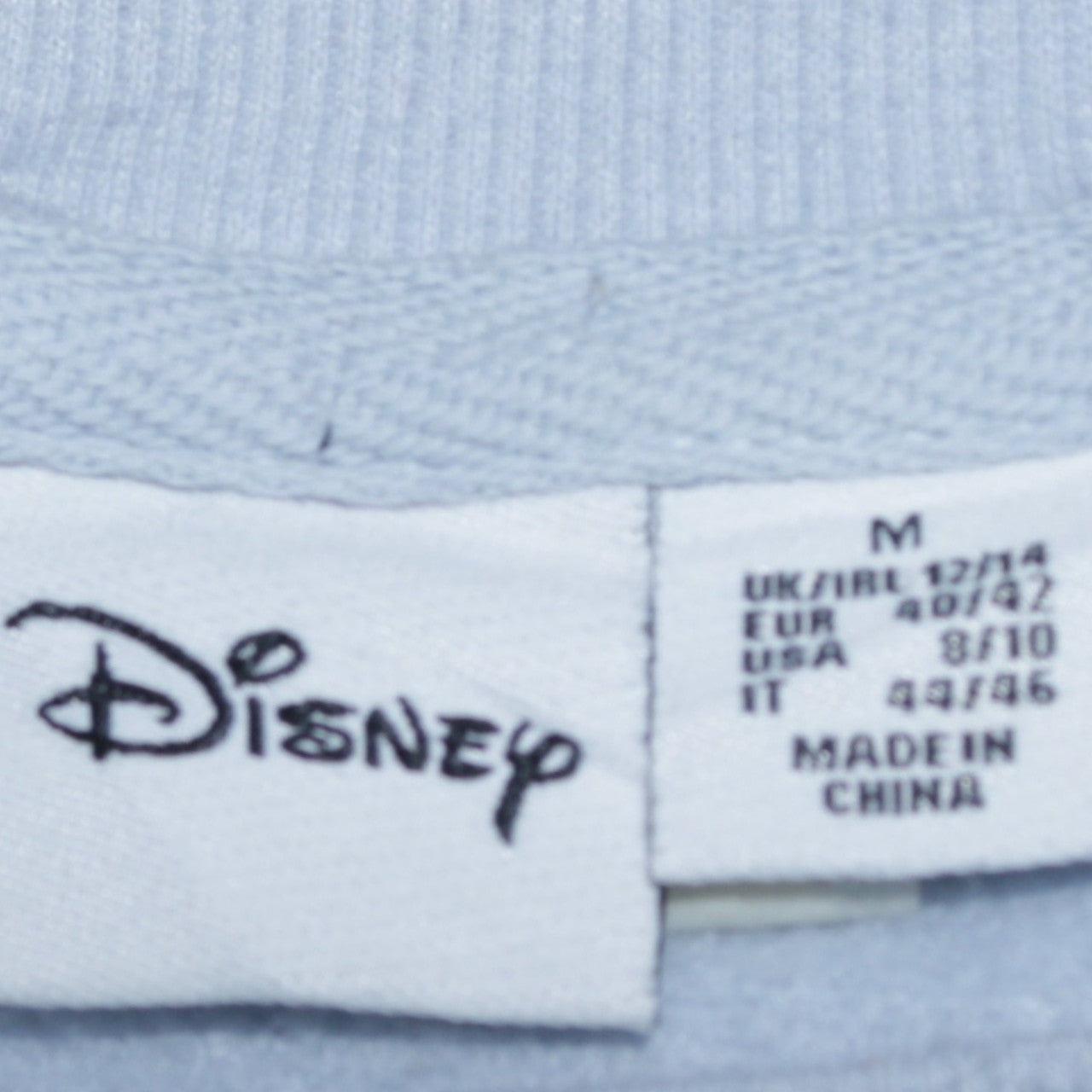 Disney Primark Women Blue Stitch Sweatshirt Medium 12/14 Winter Graphic