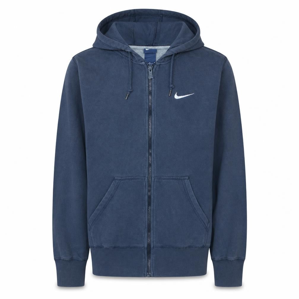 Nike Men's Blue Full Zip Hoodie Size M Sportswear Sweatshirt