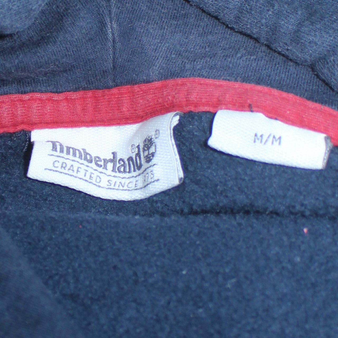 Timberland Men’s Blue Pullover Hoodie Medium Graphic Logo