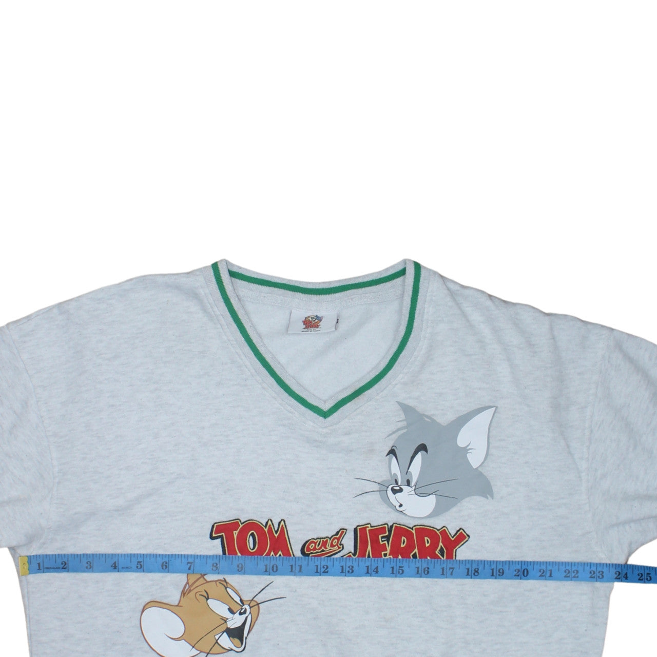 Primark Women Grey Tom and Jerry V-Neck Pullover Sweatshirt XS