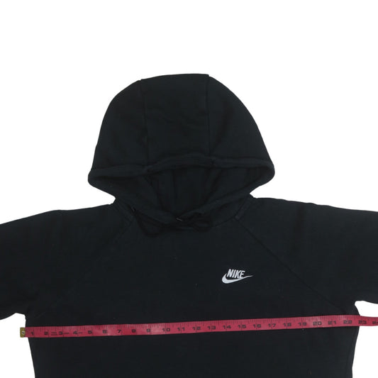 Nike Mens Black Pullover Hoodie Sweatshirt M Fleece Regular Fit
