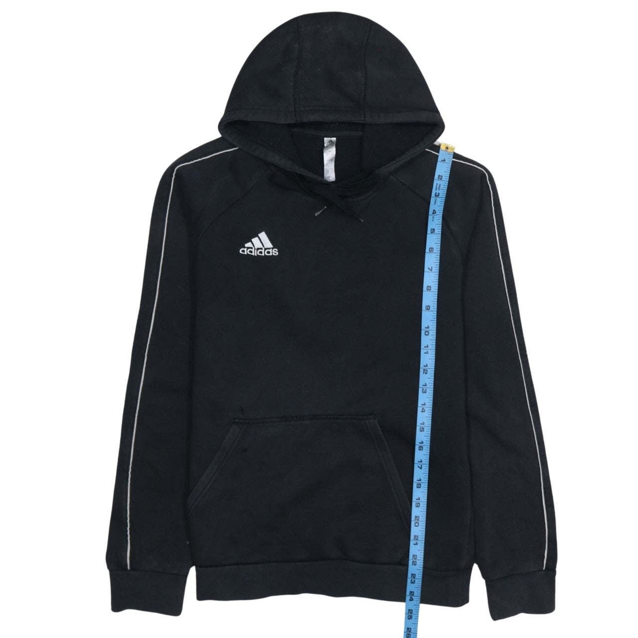 Adidas Men's Black Pullover Hoodie Small Sports Fleece Sweatshirt