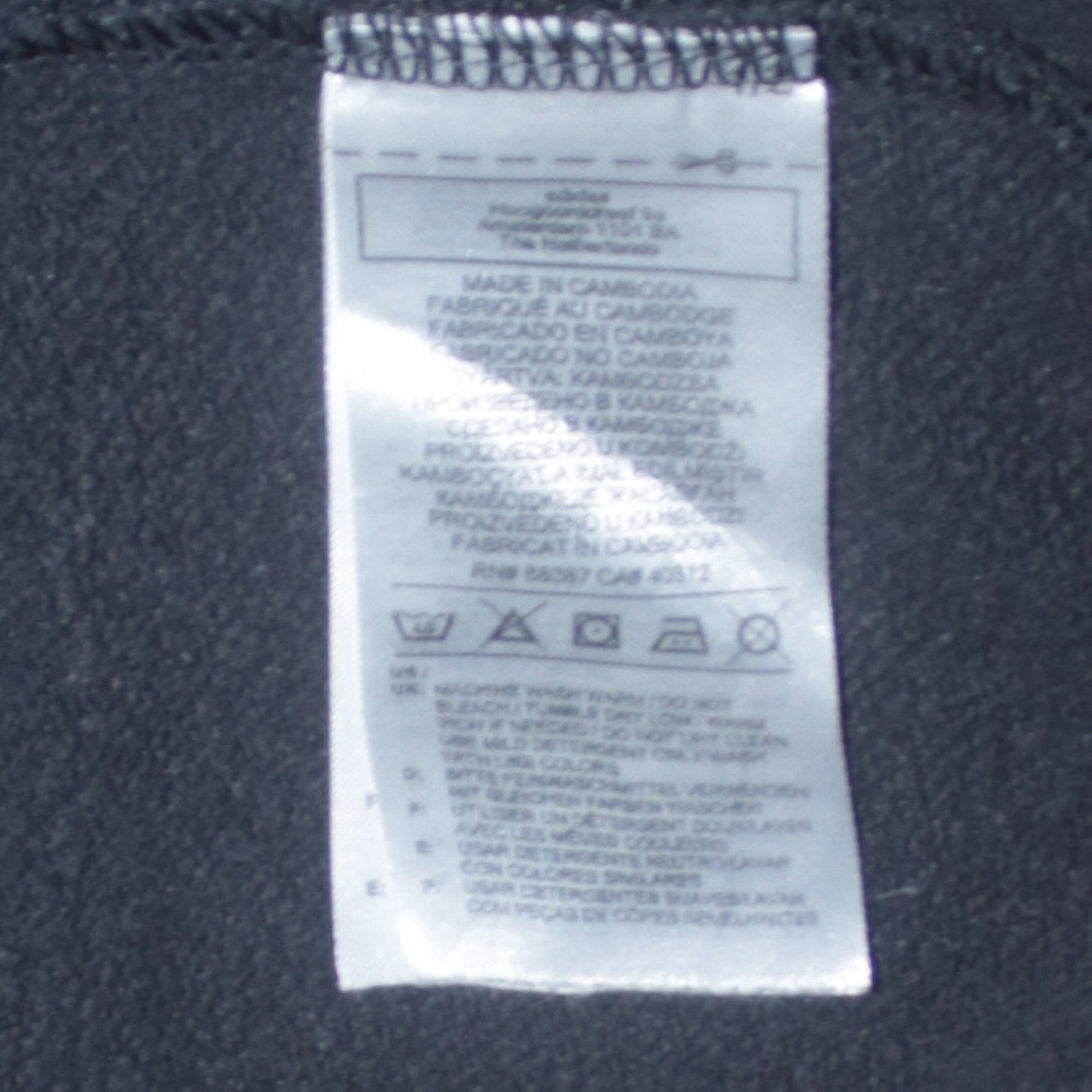 Adidas Men's Black Pullover Hoodie Small Sports Fleece Sweatshirt