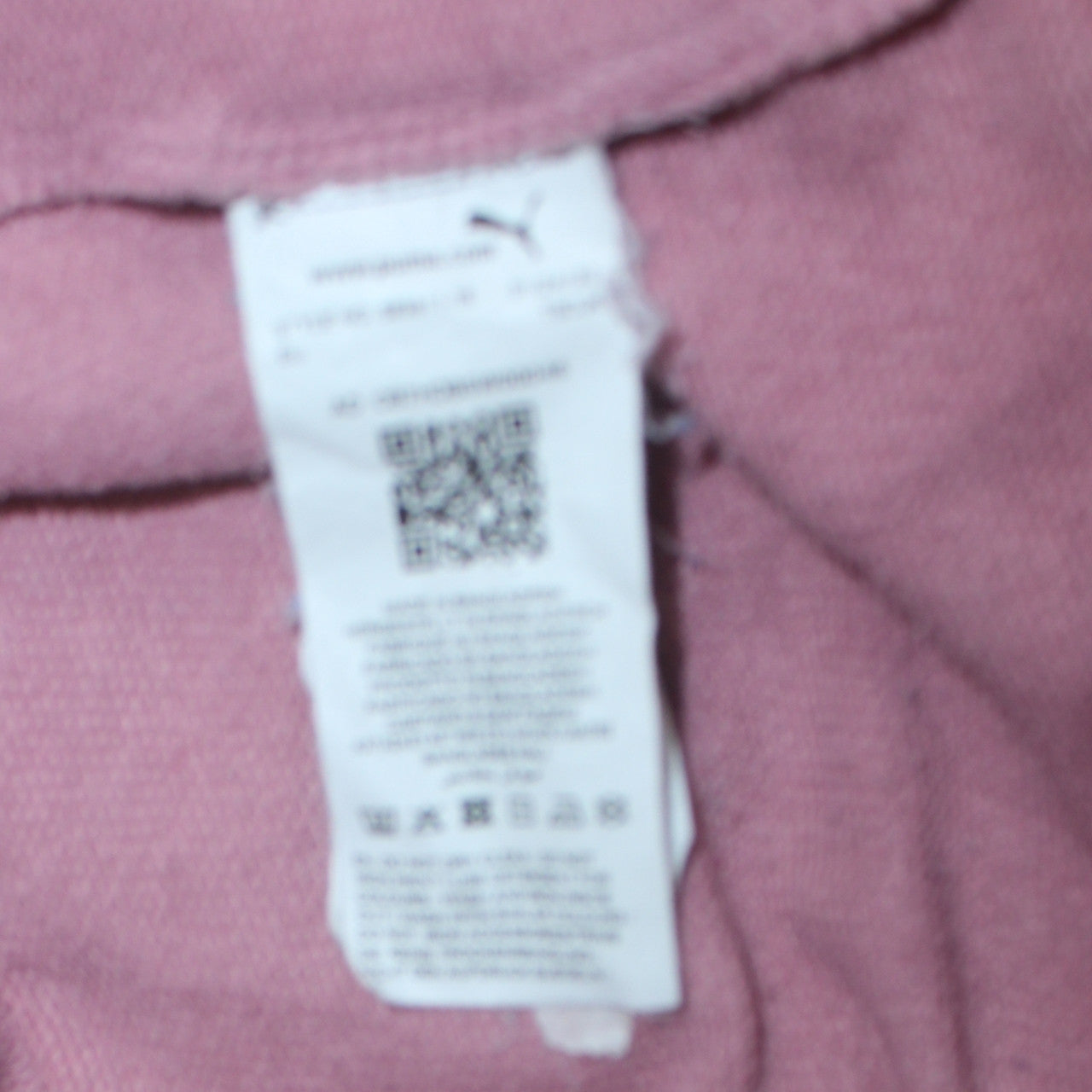 Puma Women Pink Crew Neck Pullover Sweatshirt Size 12 M Logo Print