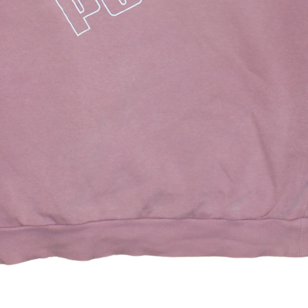 Puma Women Pink Crew Neck Pullover Sweatshirt Size 12 M Logo Print