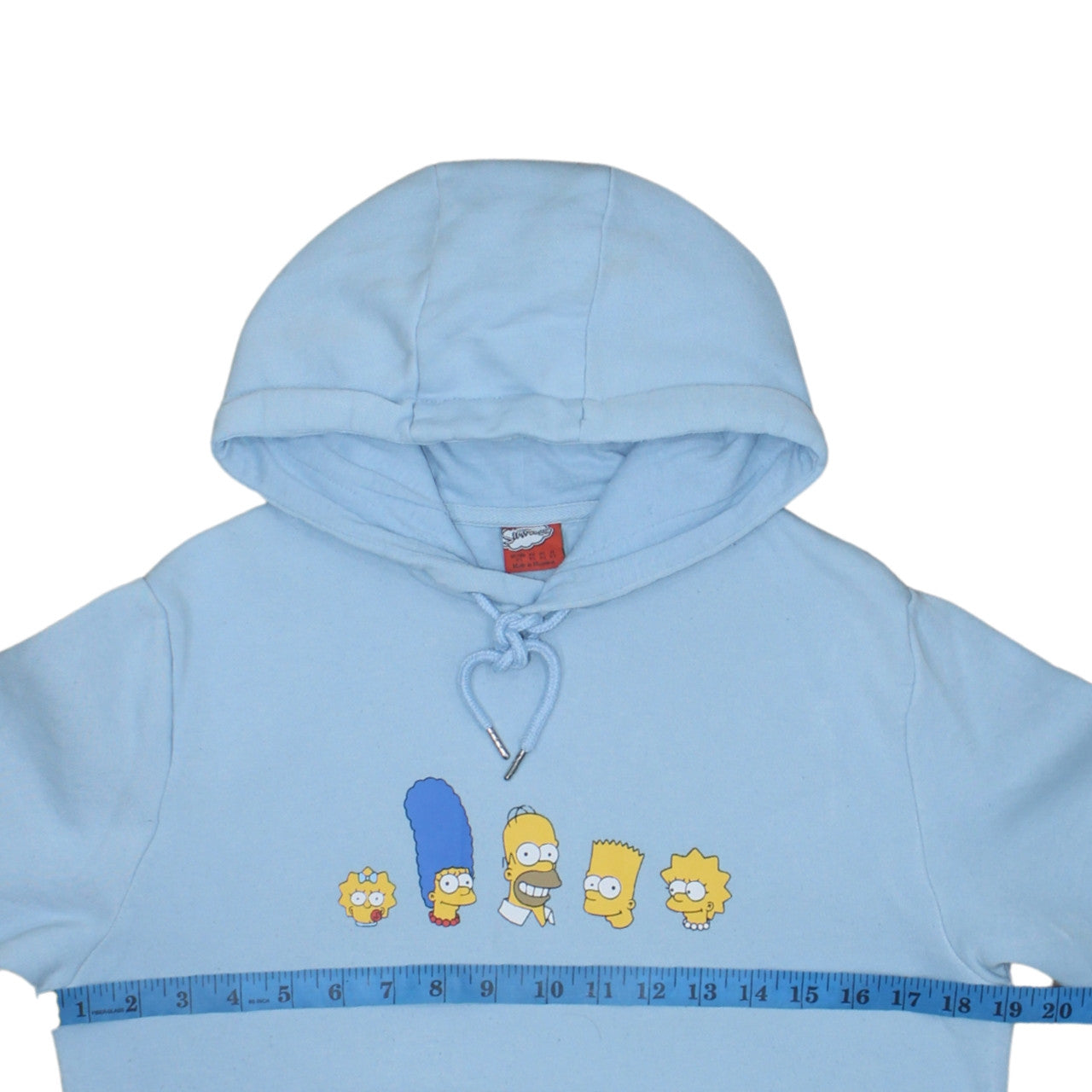 Primark The Simpsons Blue Pullover Men's Hoodie XS Graphic Print