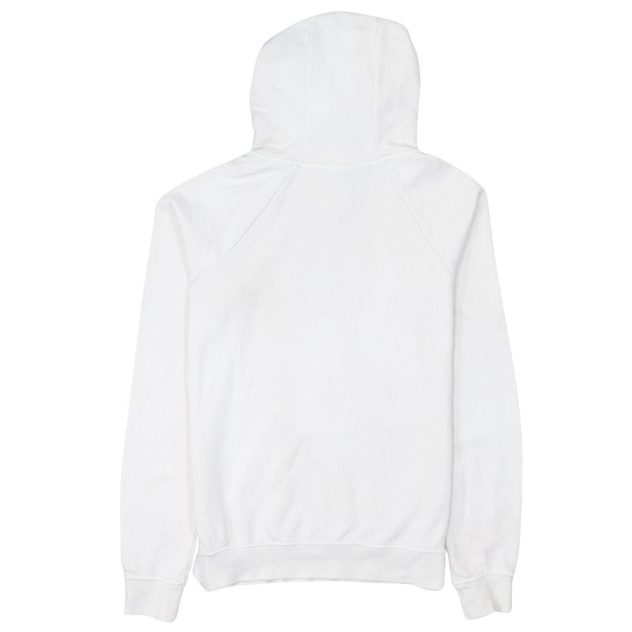 Nike Men's White XS Pullover Hoodie with Orange Logo Print