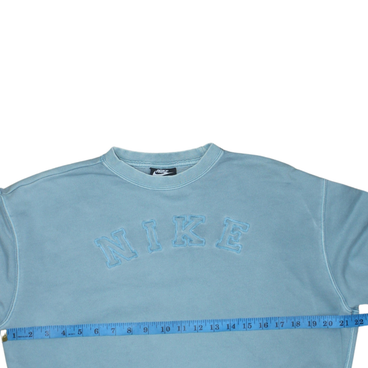 Nike Womens Blue XS Pullover Sweatshirt Crew Neck Cotton Blend