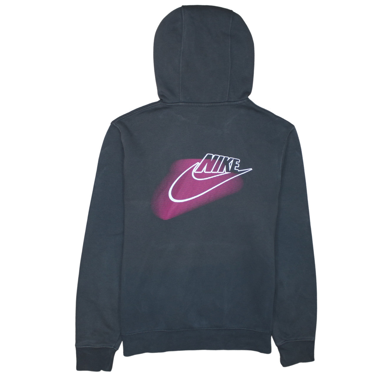 Nike Men's Black Pullover Hoodie S Sports Logo Fleece Sweatshirt