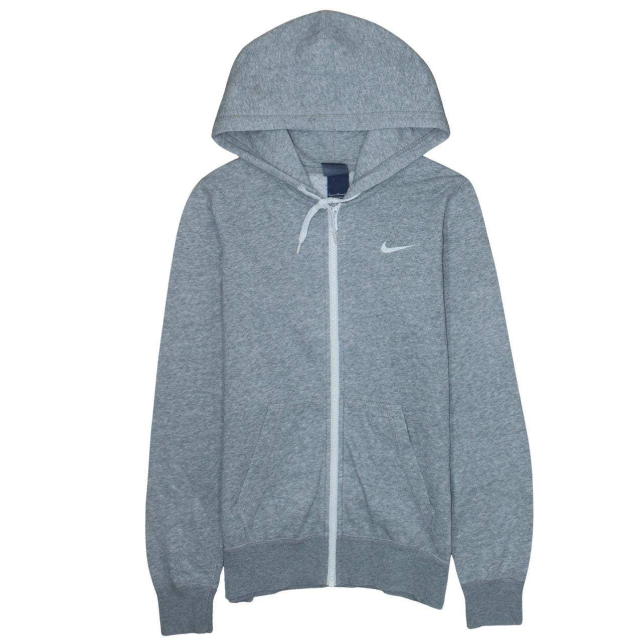 Nike Men's Grey Full Zip Hoodie S Regular Fit Sportswear
