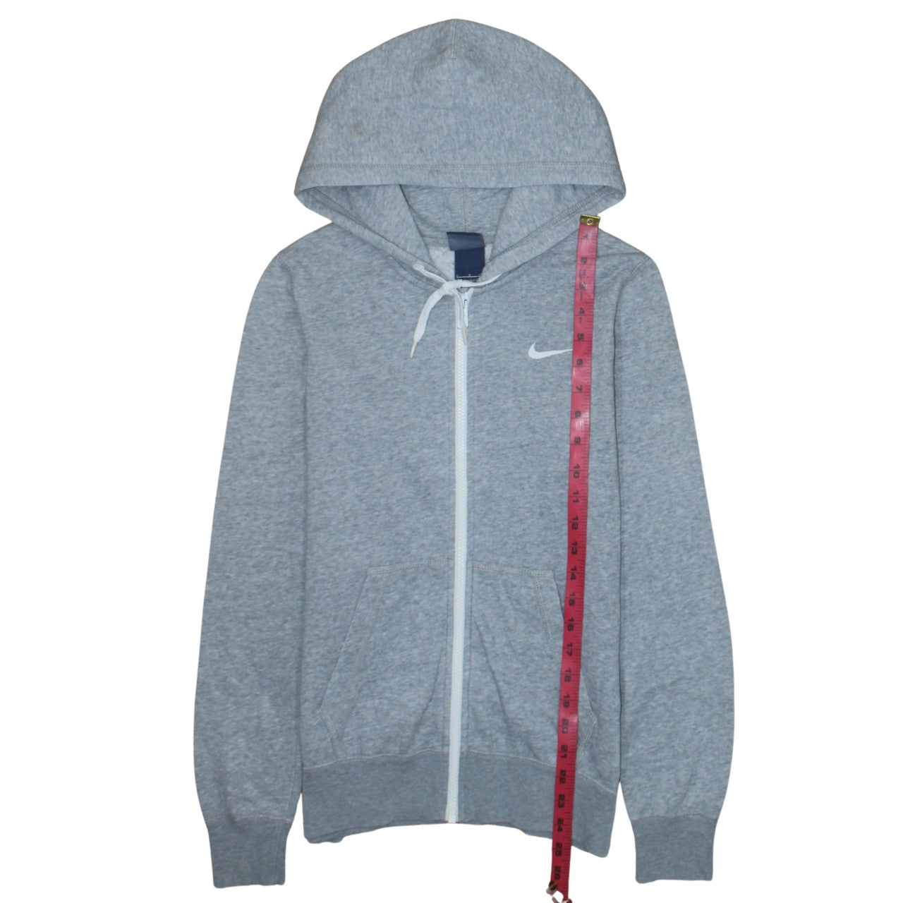 Nike Men's Grey Full Zip Hoodie S Regular Fit Sportswear