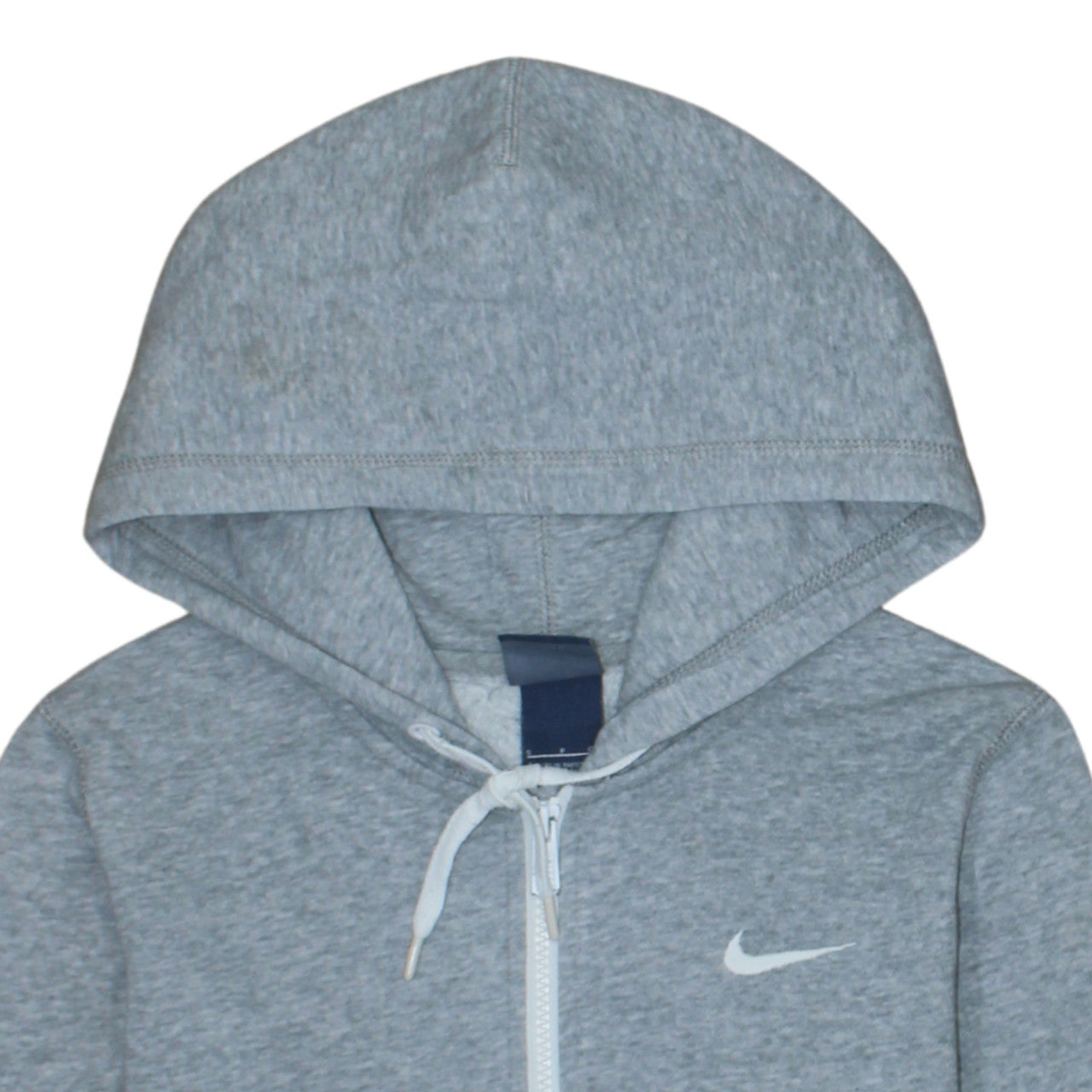 Nike Men's Grey Full Zip Hoodie S Regular Fit Sportswear