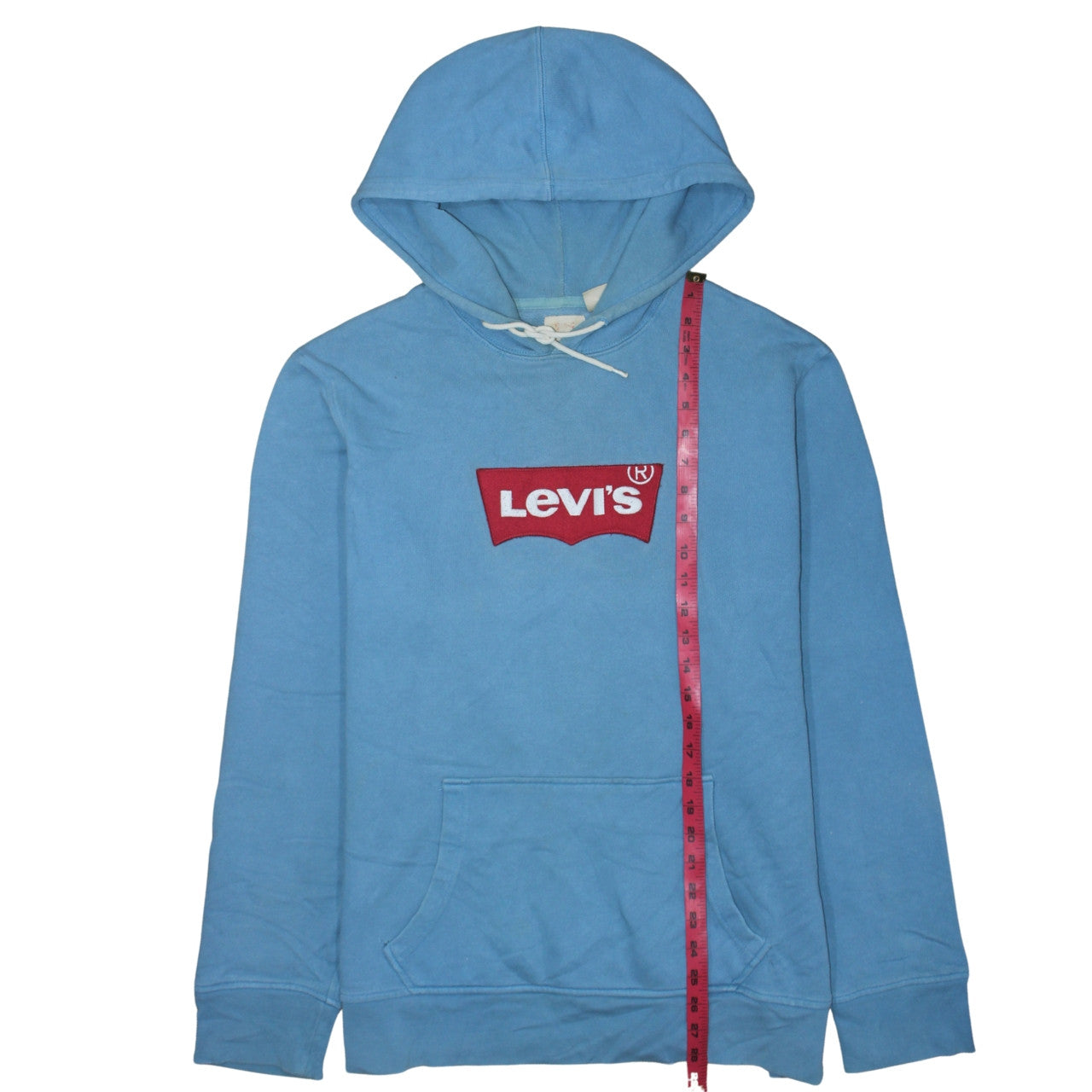 Levi's Women Blue Pullover Hoodie XL Logo Cotton Casual