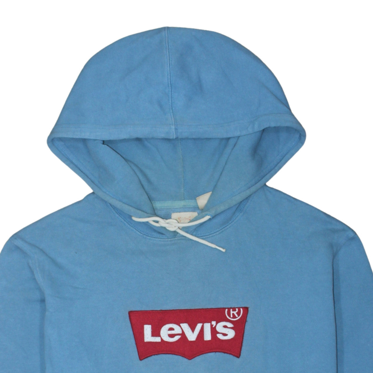 Levi's Women Blue Pullover Hoodie XL Logo Cotton Casual