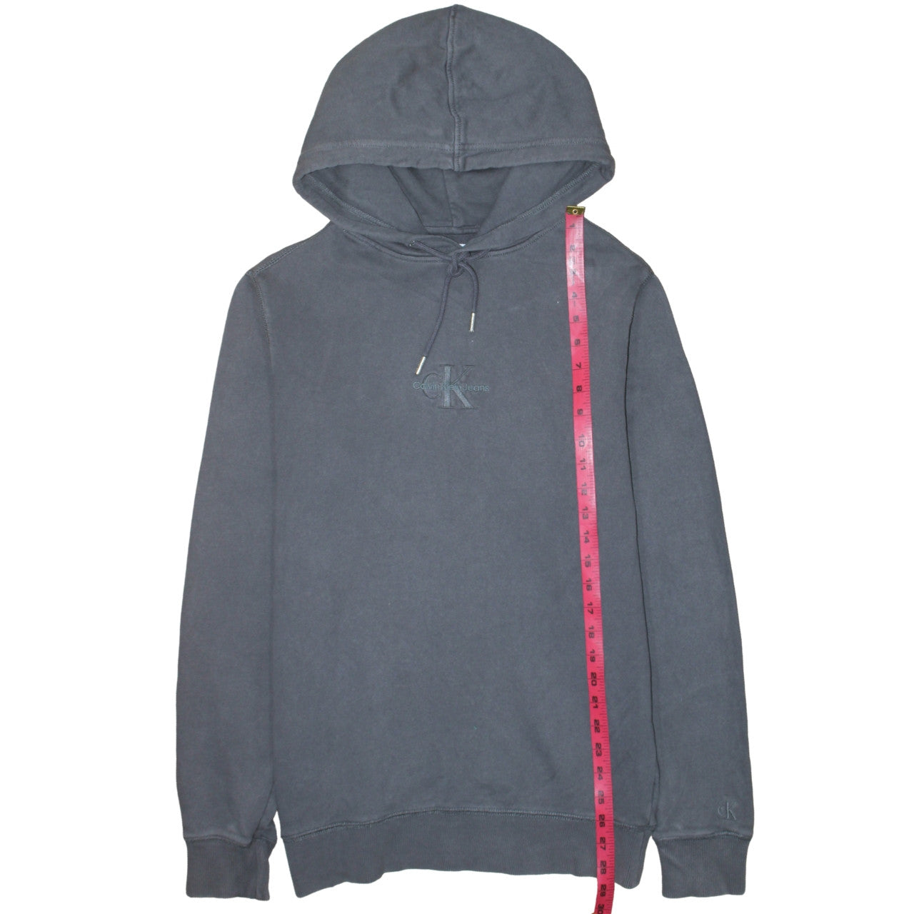 Calvin Klein Jeans Men's Grey Pullover Hoodie Size S Cotton Blend