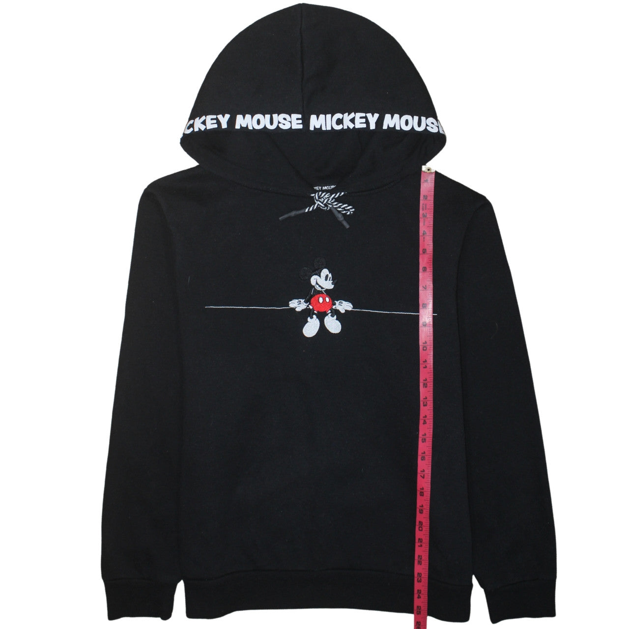 Disney Women Black Hoodie XL Mickey Mouse Graphic Pullover
