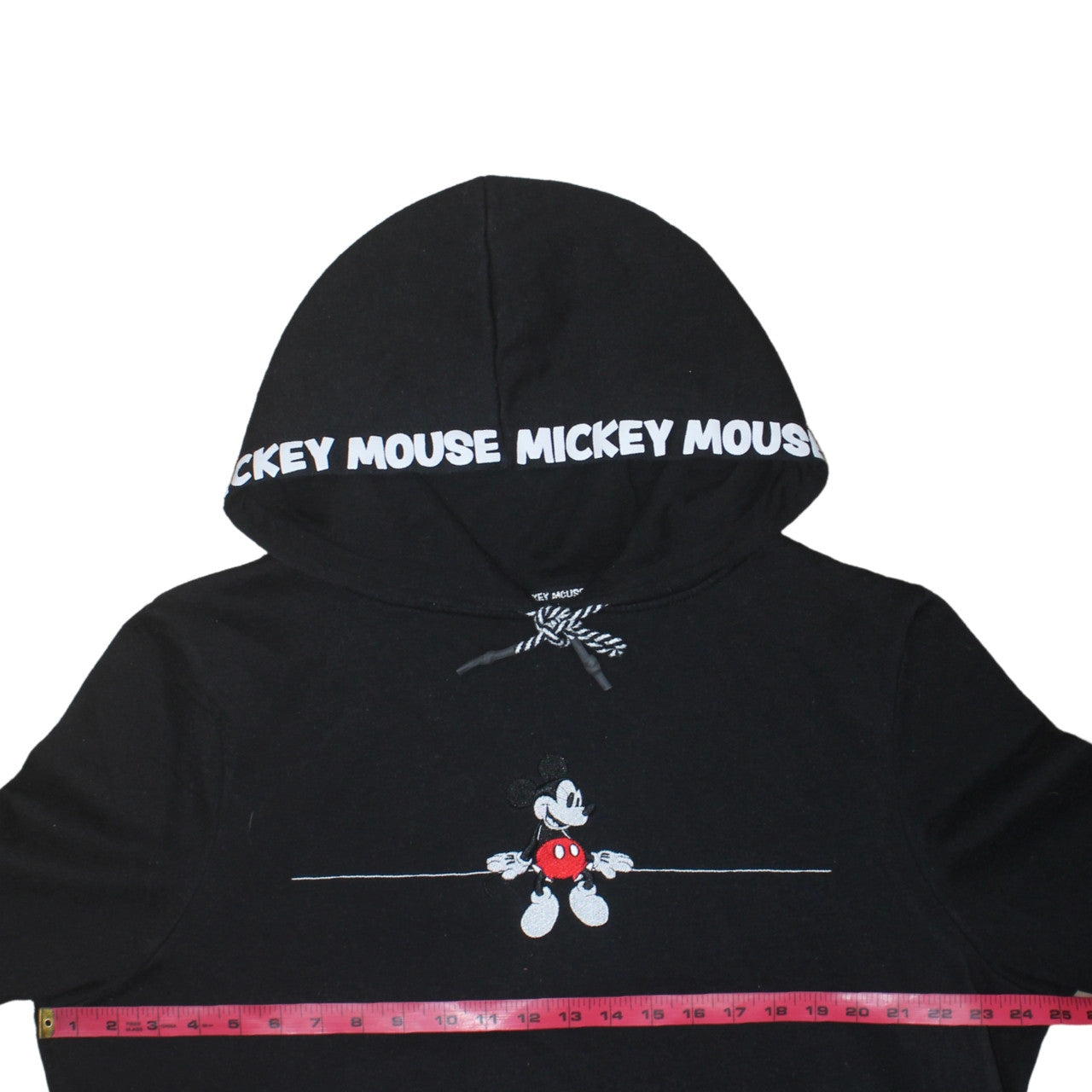 Disney Women Black Hoodie XL Mickey Mouse Graphic Pullover