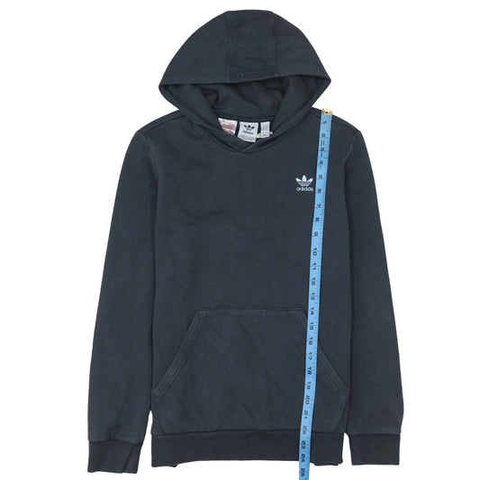 Adidas Boys Black Pullover Hoodie Sweatshirt 13-14 Years Cotton Blend