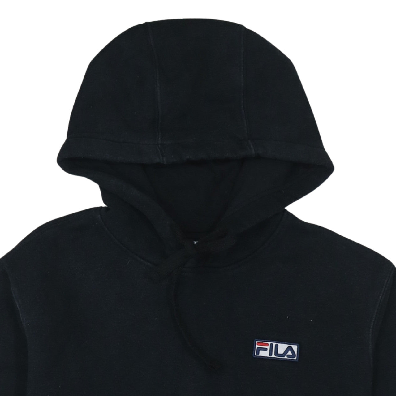FILA Men's Black Pullover Hoodie Size S Regular Fit Fleece