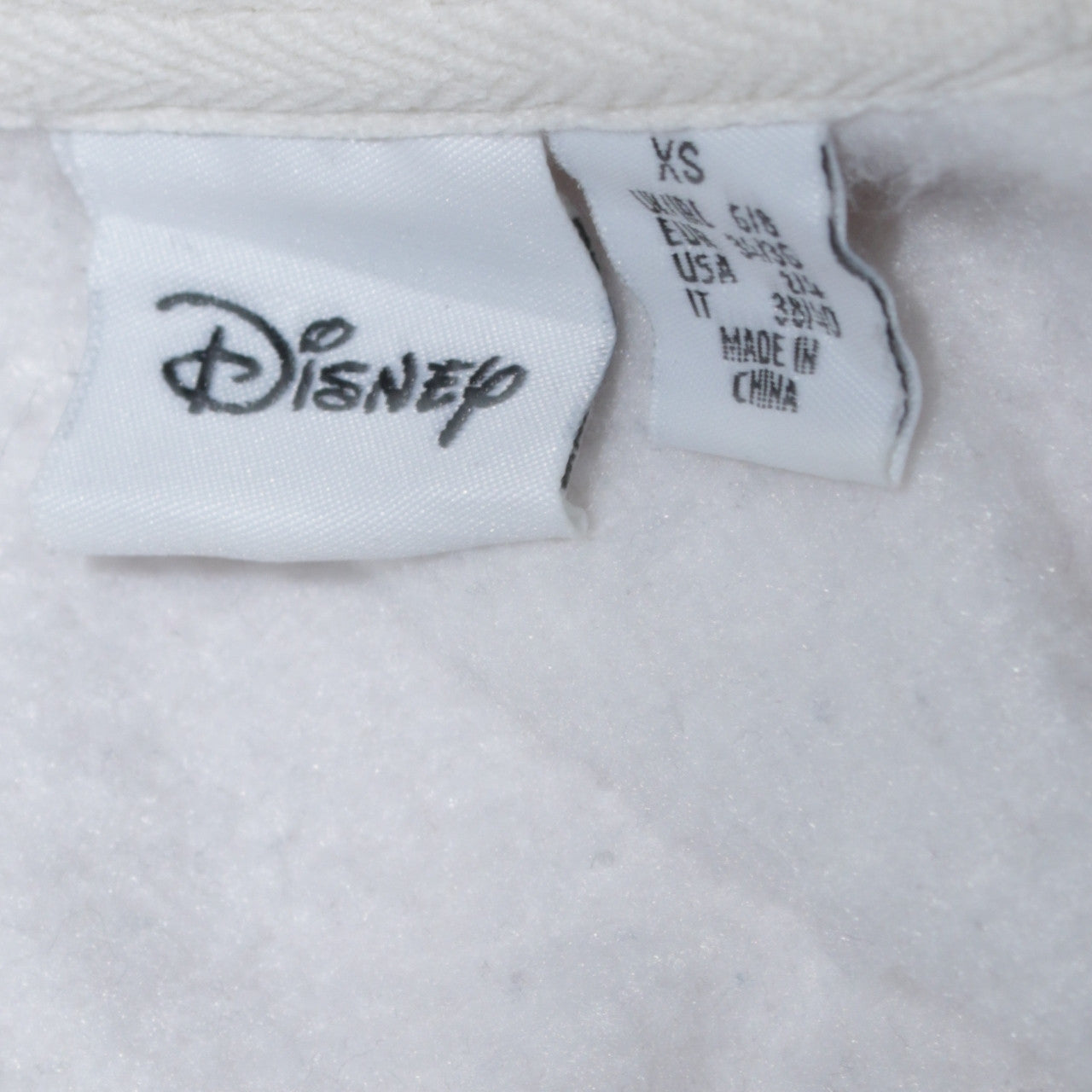 Disney Womens White Sweatshirt XS Dumbo Crew Neck Pullover