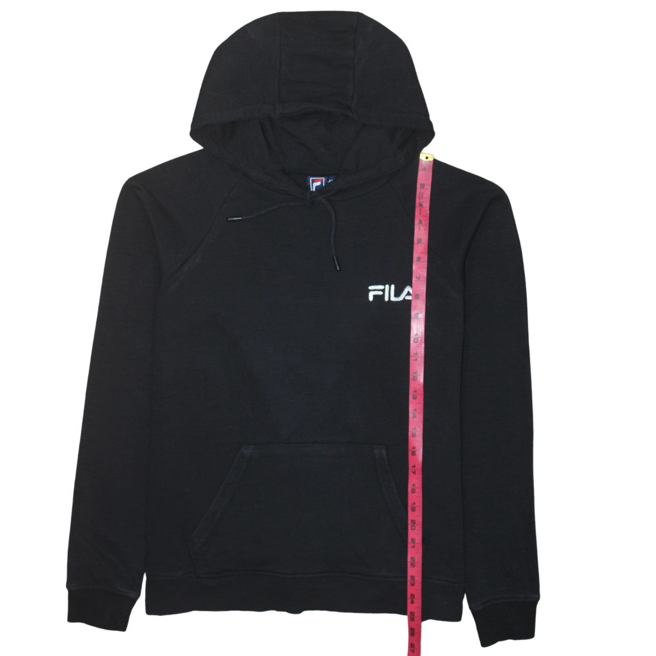 Fila Men’s Black Pullover Hoodie XL Regular Fit Cotton Blend