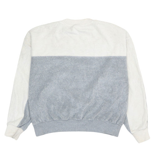 Champion Men's Grey Small Crew Neck Pullover Embroidered Sweatshirt
