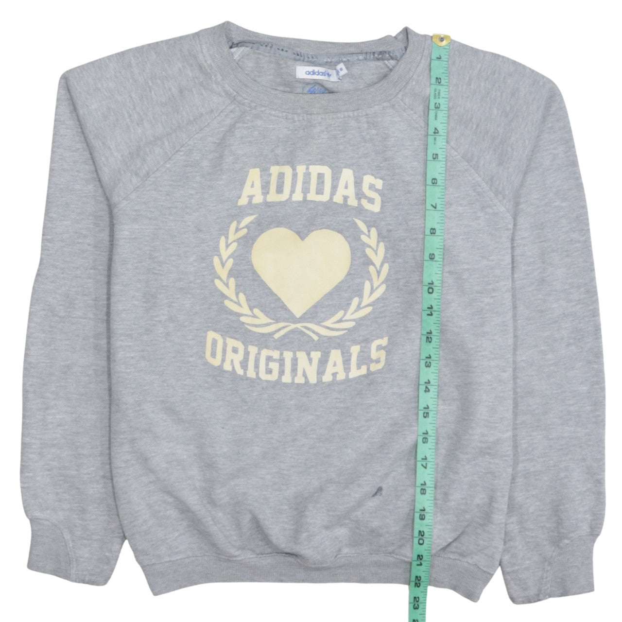 Adidas Originals Women's Grey Sweatshirt Size 12 Graphic Print Pullover