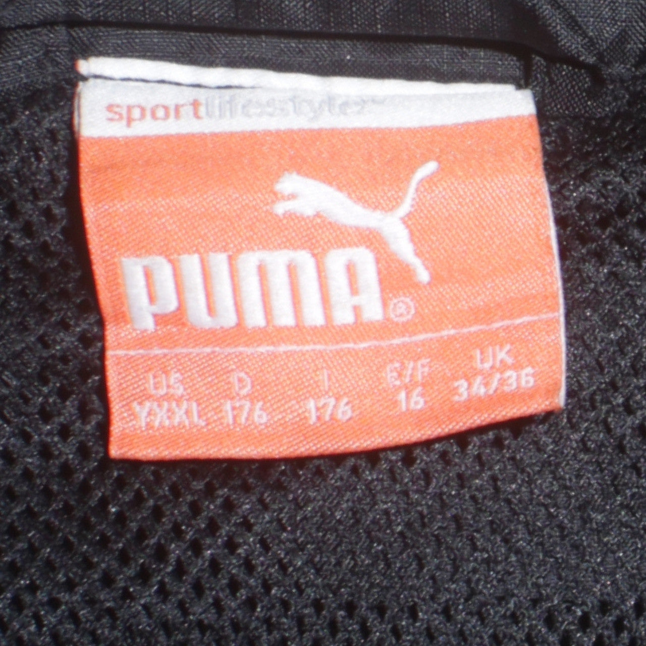 Puma Men's Black 34 Windbreaker Water Resistant Sports Jacket