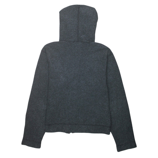 The North Face Womens Grey Full Zip Hooded Sweatshirt Size S Fleece