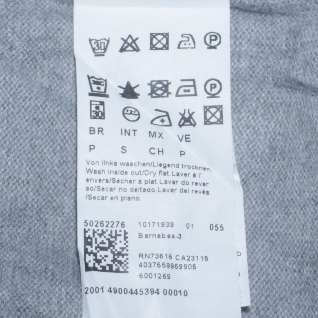 Hugo Boss Mens Grey Cotton V-Neck Regular Fit Sweatshirt Size S
