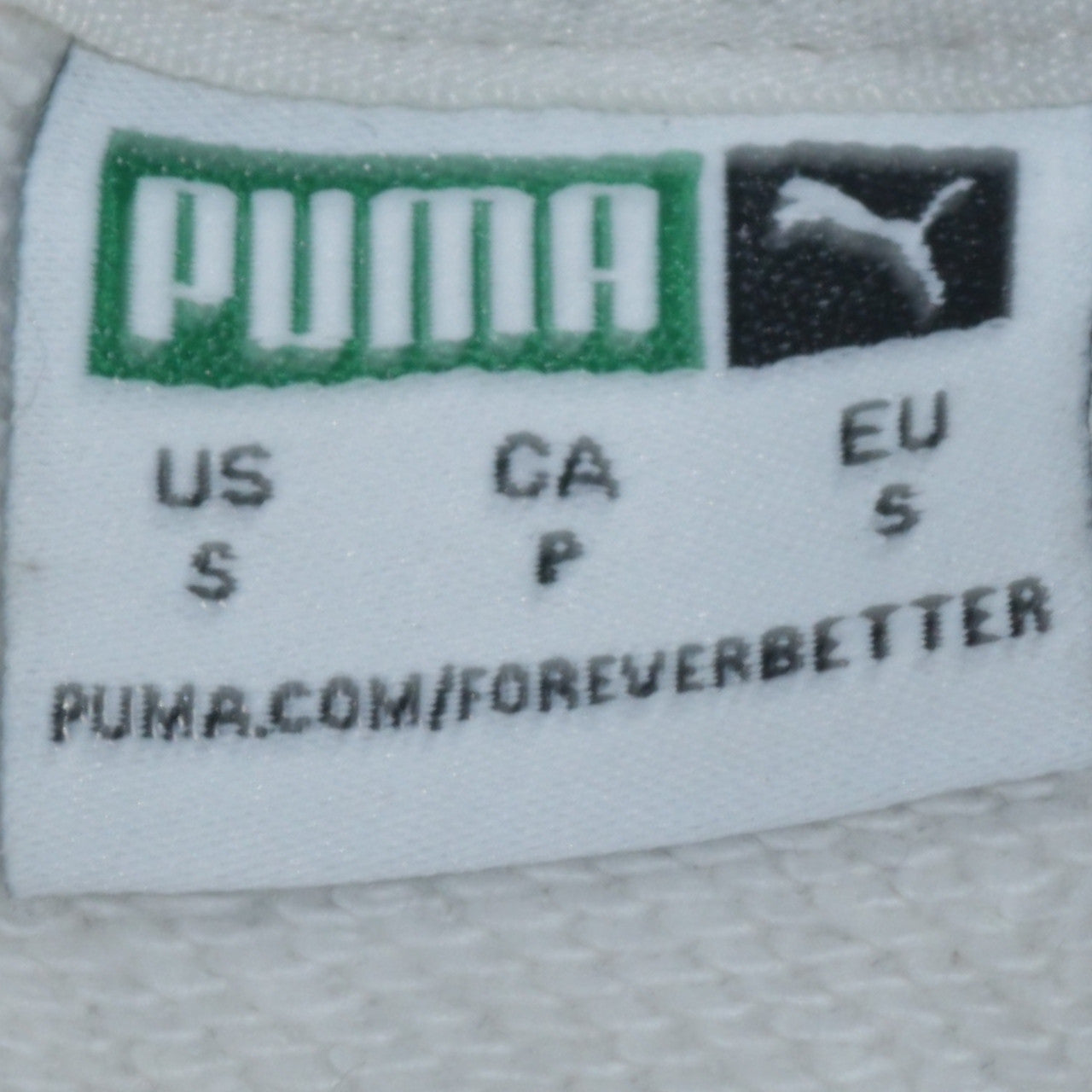 Puma Womens White Small Hooded Pullover Sweatshirt with Kangaroo Pocket
